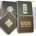 Executive Square Coaster With 1/4" Die Struck Emblem